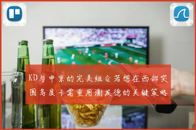 KD与申京的完美组合若想在西部突围乌度卡需重用谢泼德的关键策略